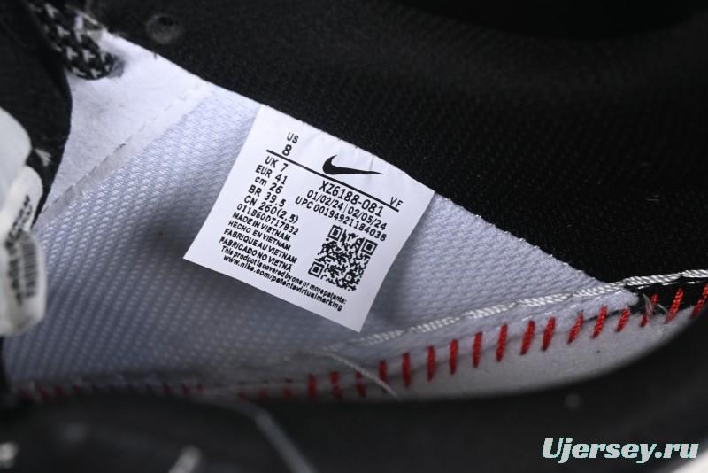 Nike Air Force 1 '07 Low Stussy Collaboration Black & White Swoosh Casual Sneakers - XZ6188-081