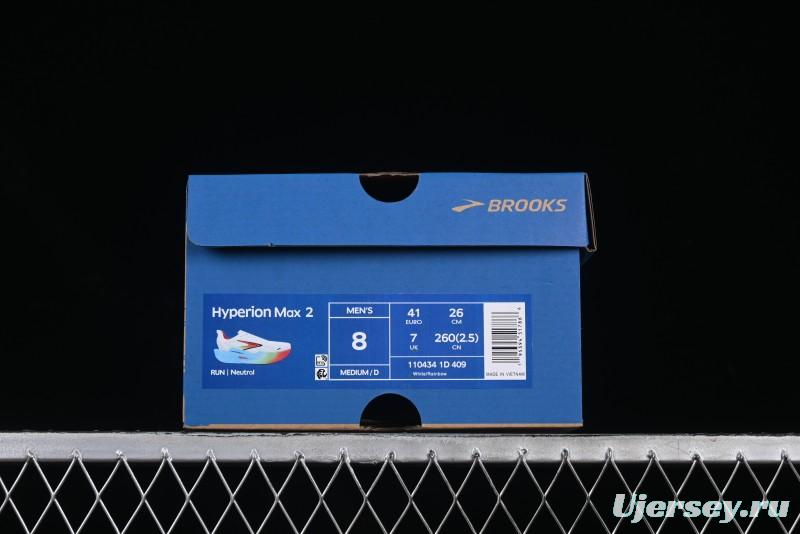 Brooks Hyperion Max 2 Cushioned Racing Marathon Running Shoes - 1104341D409