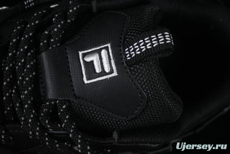 Fila Fusion Retro Mars Running Shoes with Lace-Up Design and Cushioned Sole - F12W422103FBK