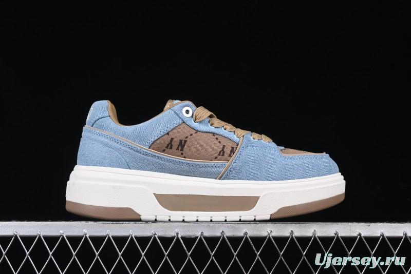 New York Yankees MLB Chunky Liner Dia Monogram Thick Sole Casual Running Shoes - 3ASXCLJ4N50BLS