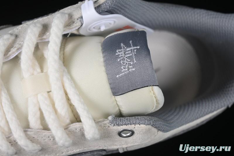 Nike Air Force 1 '07 Low Stussy Collaboration Dual-Tone Beige Low-Top Casual Sneakers - SJ6698-024