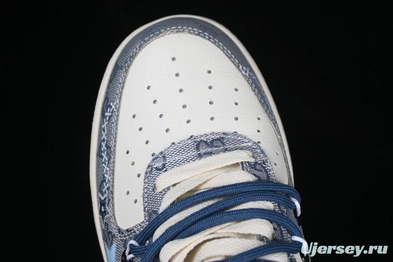 Nike Air Force 1 '07 Low Blue Star Casual Sneakers - BD0077-222