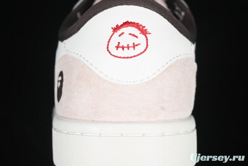 Nike Travis Scott x Fragment Design x Air Jordan 1 Low OG SP AJ1 Bape Collaboration Sneakers - AG3702-807