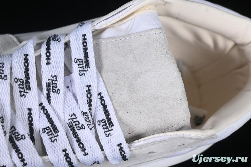 Vans HommeGirls x Sk8-Mid Fashion Casual Mid-Top Suede Skate Shoes with Bold Side Stripes - VN000NBN2VZ