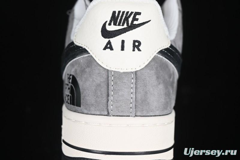 Nike Air Force 1'07 Low The North Face Collaboration Black Beige Grey Casual Sneakers - XZ6188-976