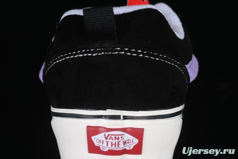 Vans Knu Skool Purple Grape Love Comfortable Fashion Slip-Resistant Wear-Resistant Low-Top Casual Skate Shoes - VN0009QC6BT1