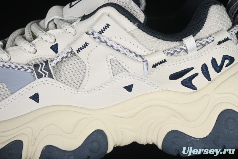 Fila Fusion Retro Mars Running Shoes with Lace-Up Design and Cushioned Sole - F12W432101FSH