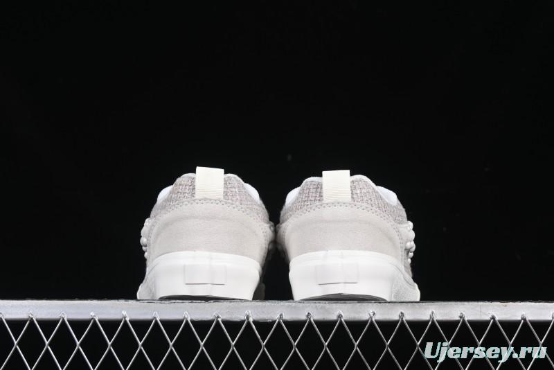 Vans Knu Skool Pearl White Grey Low Top Casual Skate Shoes - VN0007QDBGE