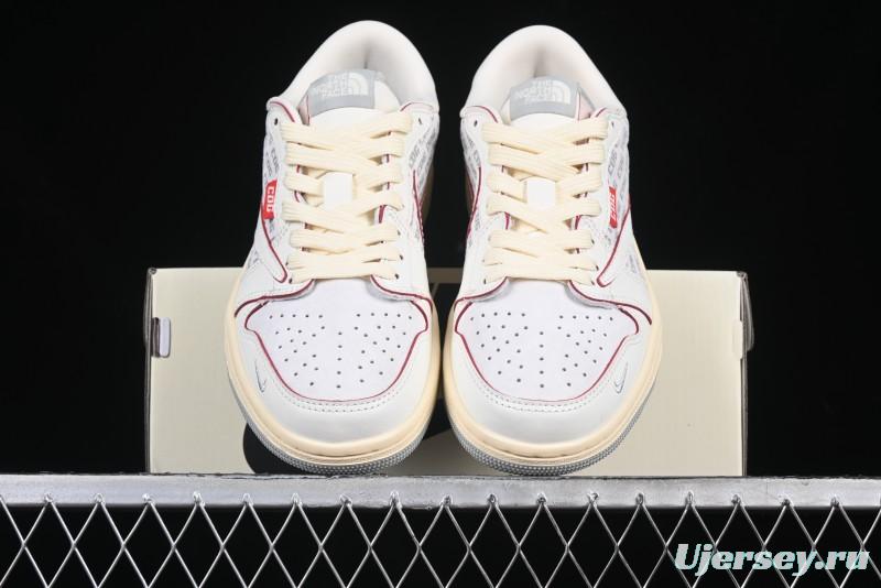 Nike Travis Scott x Fragment Design x Air Jordan 1 Low OG SP AJ1 Low Top Casual Sneakers - AG3702-808