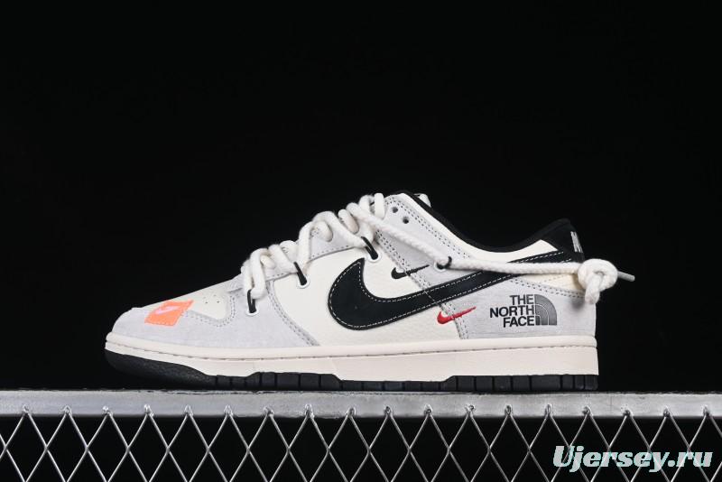 Nike SB Dunk Low The North Face Collaboration Strap Patch Black Hook Anniversary High-End Custom Low-Top Casual Skate Shoes - YC5066-257