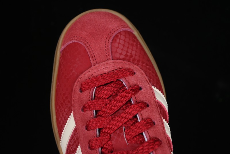 Adidas Originals Gazelle Bold JQ5977 Snake Year Limited Edition Low-Top Sneakers with Anti-Slip and Wear-Resistant Thick Sole