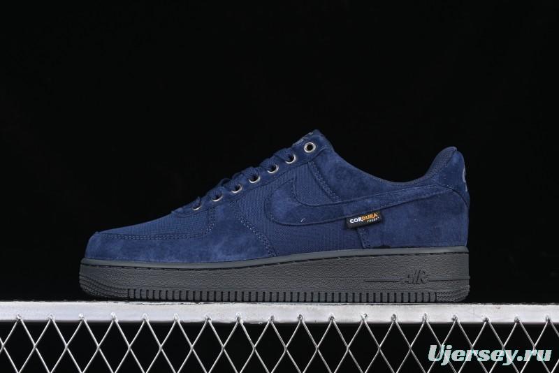 Nike Air Force 1 '07 Low Casual Sneakers in Light Blue with Full-Length Air Cushion - HQ3822-400