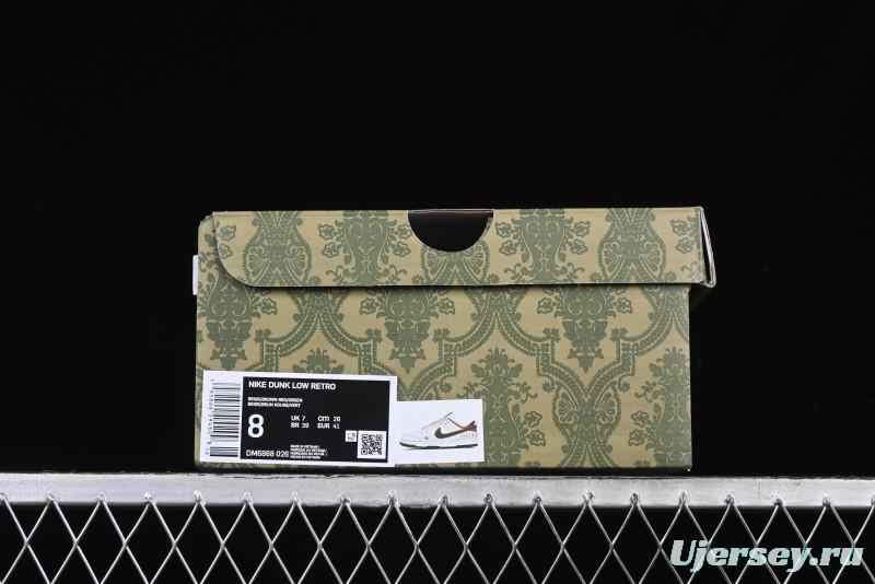 Nike SB Dunk Low Gucci Collaboration Anniversary High-End Custom Low-Top Casual Sneakers - DM6868-026