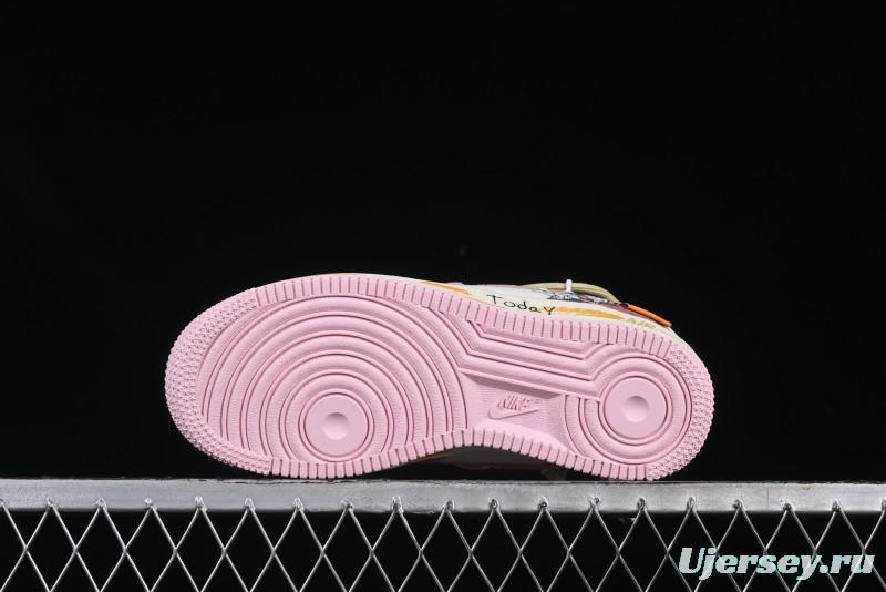 Nike Air Force 1 '07 Low Bugs Bunny Custom Casual Sneakers - BD7700-666