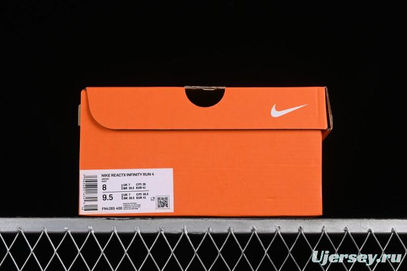 Nike ZoomX Infinity Run 4 Professional Cushioned Running Shoes with Knit Upper - FN4265-400