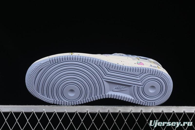 Nike Air Force 1'07 Low "Cherub" Anime Hand-Painted Doodle Low-Top Casual Sneakers - DB3301-711
