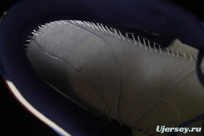 Nike Dunk Low SB Skateboarding Shoes in White Blue Red Colorway - FV8119-161