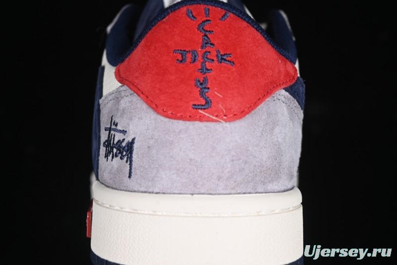 Nike Travis Scott x Fragment Design x Air Jordan 1 Low OG SP AJ1 Retro Sneakers - SJ2068-141