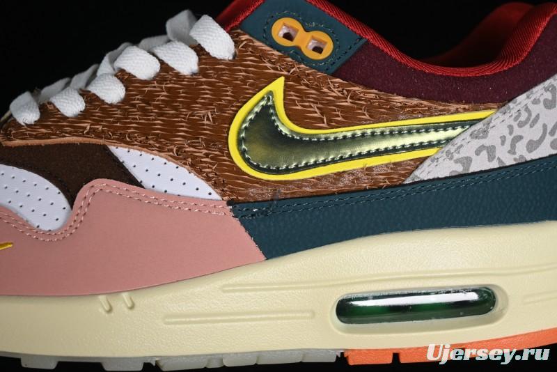 Nike Air Max 1 Retro Running Shoes with Half-Sole Air Cushion - HO2639-100