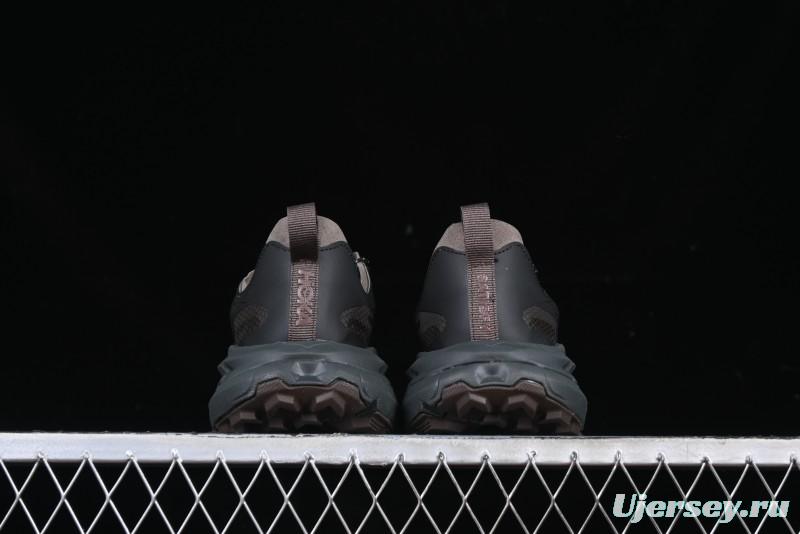 HOKA ONE ONE Satisfy Running Mafate Trail Low-Cut Cushioned Outdoor Hiking Shoes - 1157050 COFF