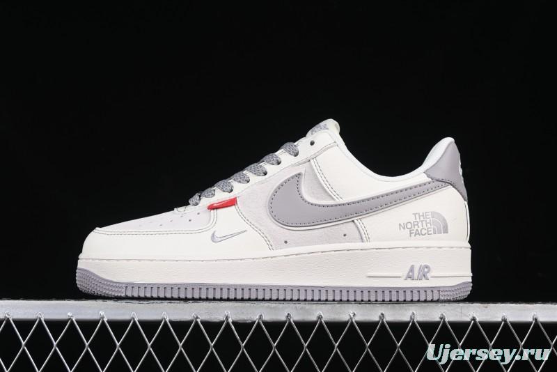 Nike Air Force 1 '07 Low The North Face Collaboration Beige Grey Red Label Casual Sneakers - BB7518-009