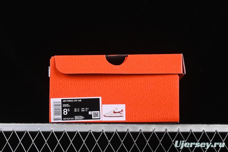 Nike Air Force 1 '07 Low Supreme Collaboration Year of the Snake Limited Edition Red Snake Swoosh Low-Top Casual Sneakers - HH7518-032