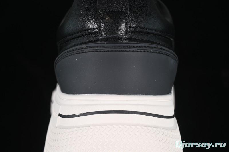 Shoot Brand Replay Black Plum Retro Comfort Leather Anti-Slip Platform Low-Top Casual Sneakers - AJD4