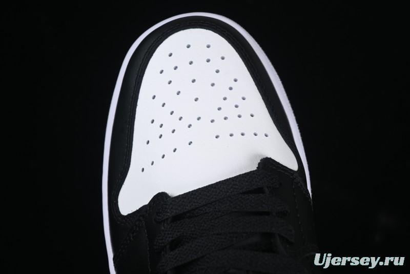 Nike Air Jordan 1 Low Retro Basketball Shoes in Black and White - 553558-043