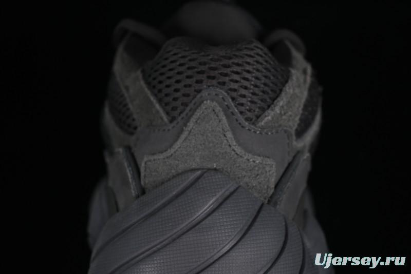 Adidas Yeezy 500 Black Casual Running Shoes - F36640