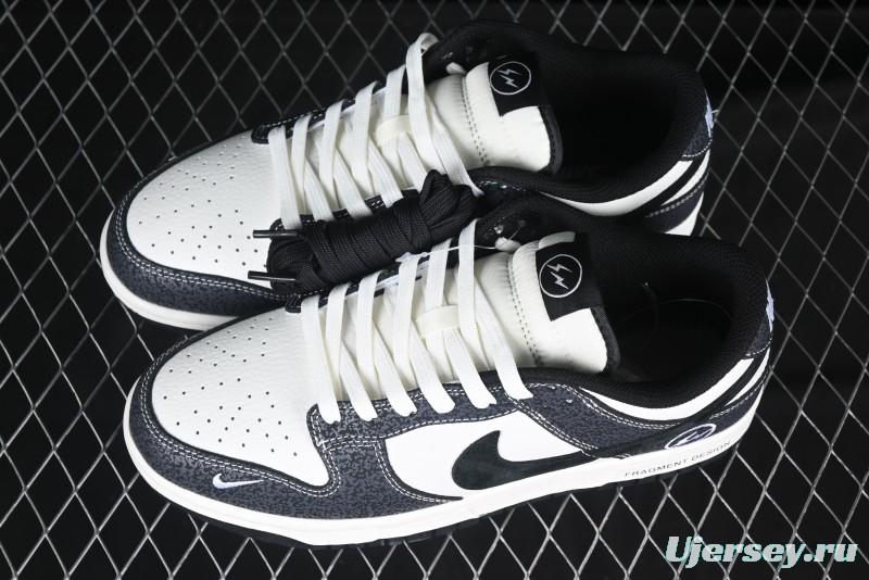 Nike SB Dunk Low Lightning Collaboration Black Swoosh Anniversary Custom Low-Top Skate Shoes - SF1029-401