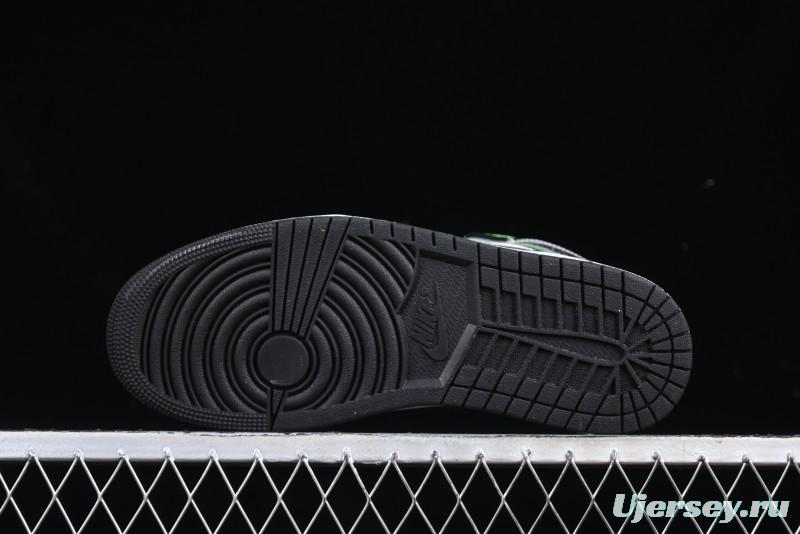 Nike Air Jordan 1 Mid Basketball Shoes in White Grey Brown Casa 93 Colorway - HQ3829-001