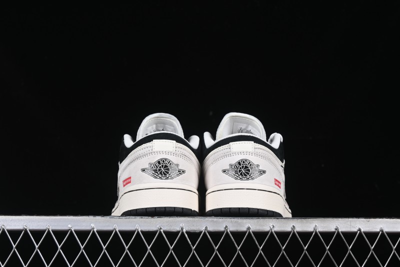 Nike Air Jordan 1 Low Supreme Collaboration Spider Custom High-End Retro Basketball Shoes - XS6086-007