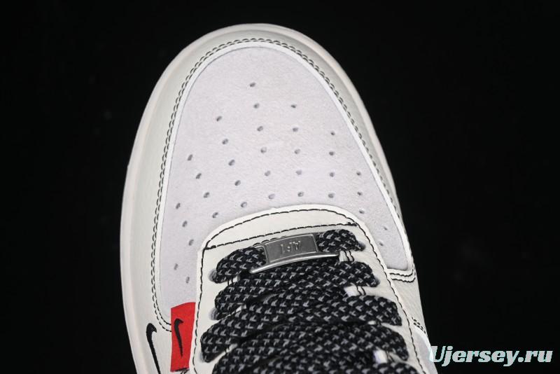 Nike Air Force 1'07 Low The North Face Collaboration Beige Black Red Label Casual Sneakers - BB7518-010