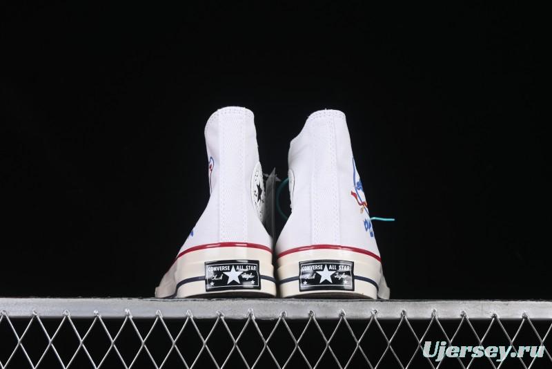 Converse Chuck 1970s High Top Casual Canvas Sneakers with Classic Graffiti Limited Edition Three-Star Logo - 162056C