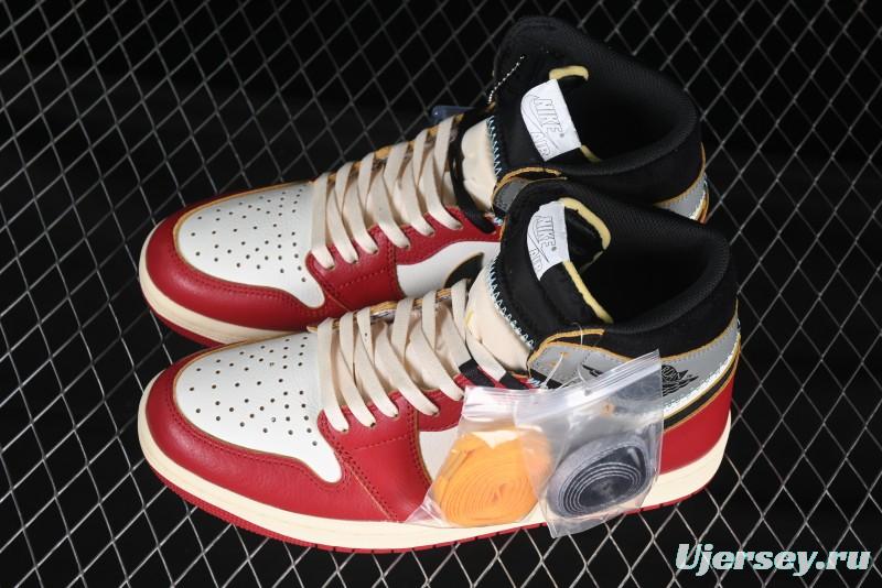 Nike Union x Air Jordan 1 Retro High Basketball Shoes Shadow Chicago - HV8563-600