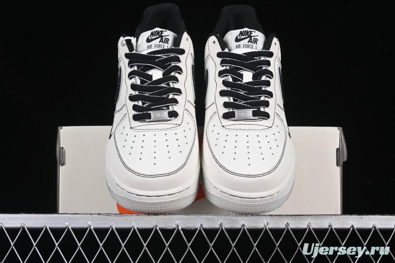 Nike Air Force 1 '07 Low Collaboration Sneakers with Black Stitch Dual-Color Sole - CH6336-515