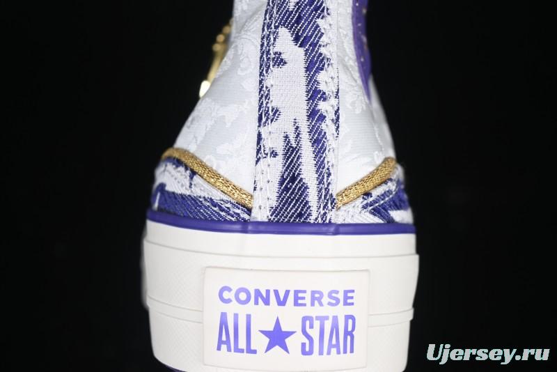 Converse 1970s CNY Year of the Snake Limited Edition High-Top Canvas Sneakers with Thick Sole - A13353C