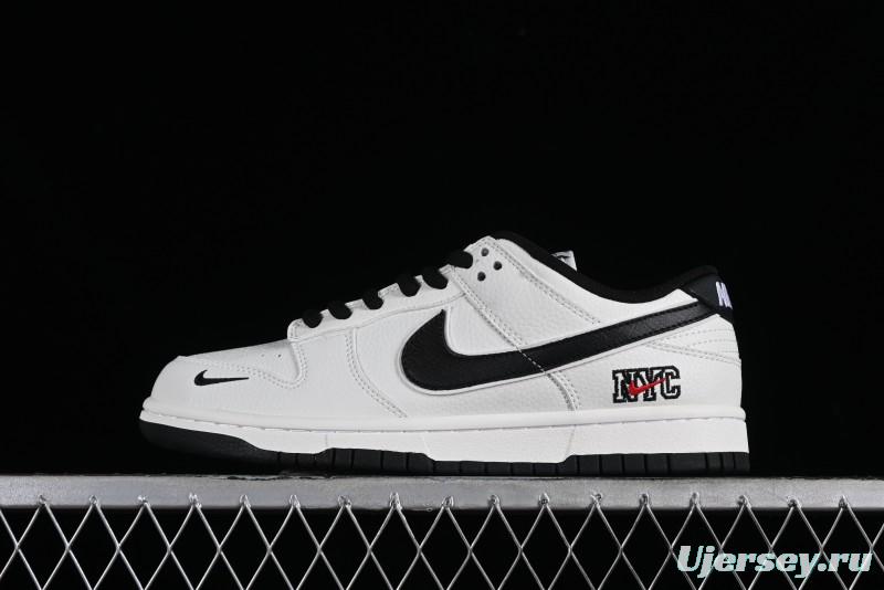 Nike SB Dunk Low NYC Collaboration Black Beige Low-Top Casual Skateboarding Shoes - NC2103-301