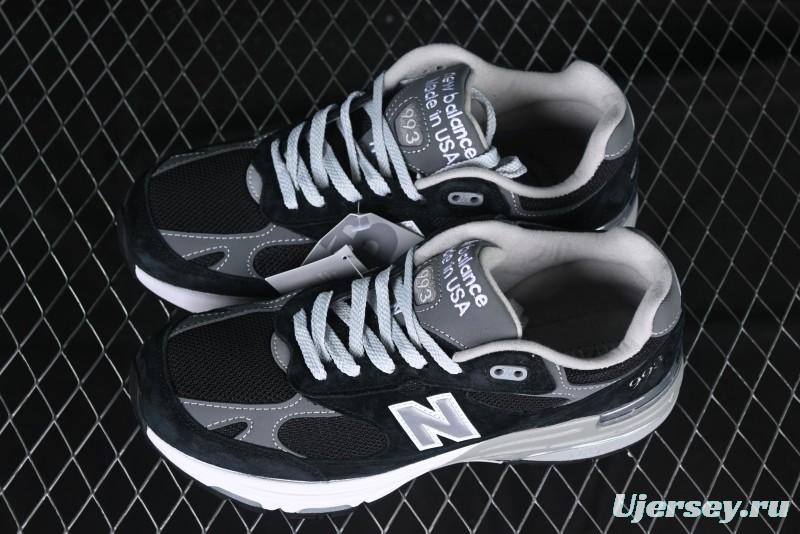 New Balance Made In USA M993 Series Classic Retro Casual Running Shoes - MR993BK