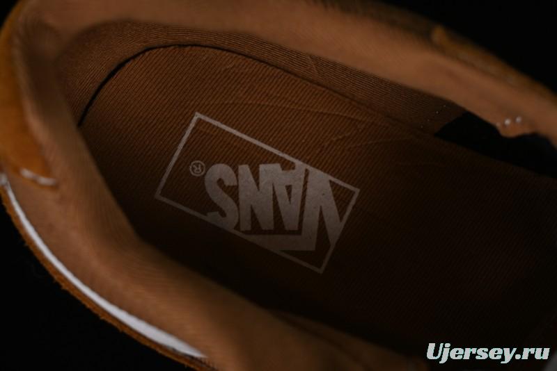 Vans Caldrone Classic American Retro Skate Shoes in Brown Orange - VN000CXZ1OU