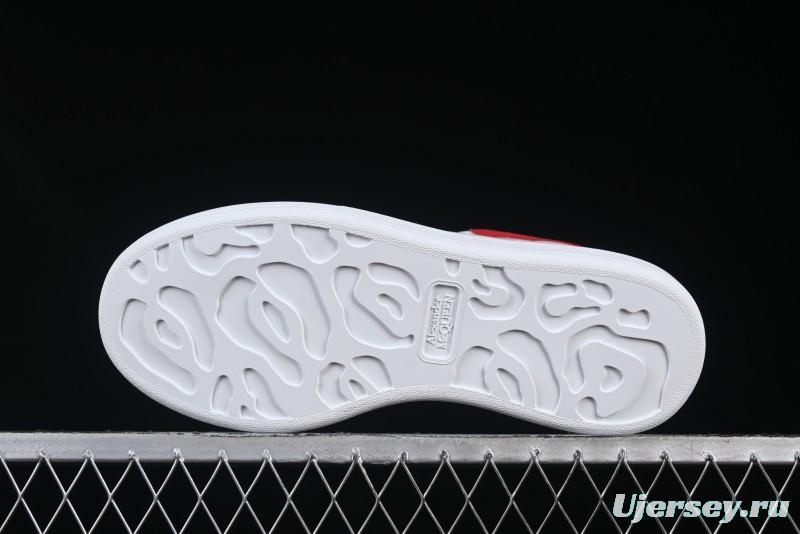 Alexander McQueen Oversized Sneakers with Red Suede Heel Detail - D.E5
