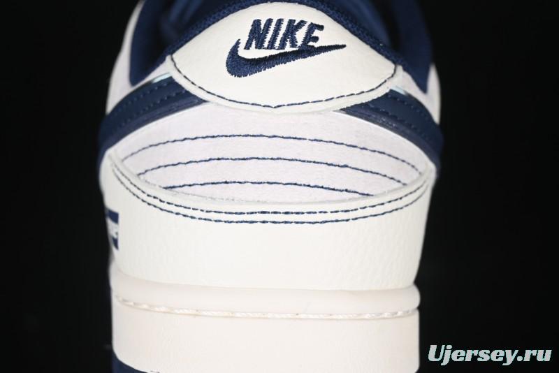 Nike SB Dunk Low Supreme Collaboration - Light Blue Double Swoosh Anniversary Custom Low-Top Casual Skate Shoes - XX3168-301