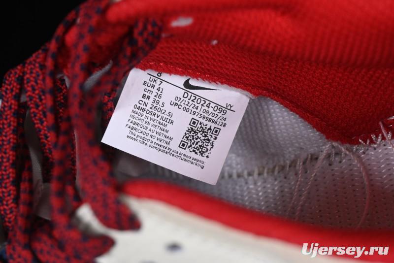 Nike SB Dunk Low Edison Chen Collaboration Blue Red Swoosh Anniversary Custom Low-Top Casual Skate Shoes - DJ2024-099