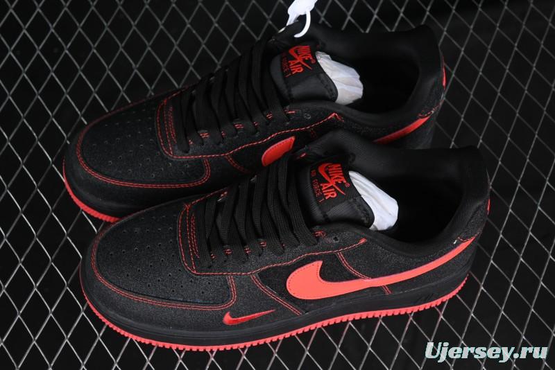 Nike Air Force 1 '07 Low Casual Sneakers in Heartbeat Orange with Full-Length Air Cushion - DF0188-015