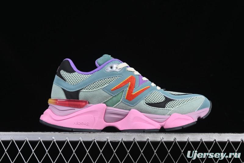 New Balance 9060 Retro Casual Running Sneakers with ABZORB Cushioning Technology - U9060WRB