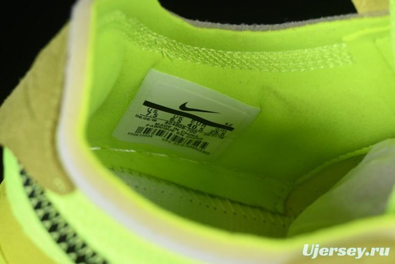 Nike Off White x Air Force 1 Low OW Collaboration Transparent Yellow Sneakers - AO4606-700