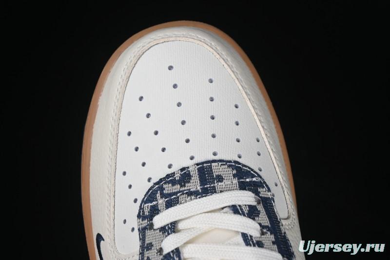 Nike Air Force 1 '07 Low Dior Collaboration Grey Knit Casual Sneakers - KK1988-052