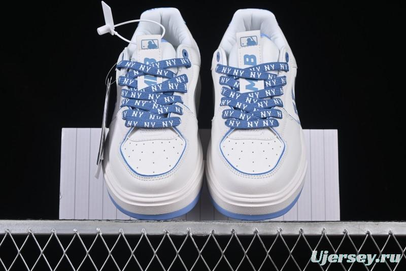 New York Yankees MLB Chunky Liner Denim Monogram Lightweight Elevated Platform Casual Sneakers - 3ASXD025N50BLS