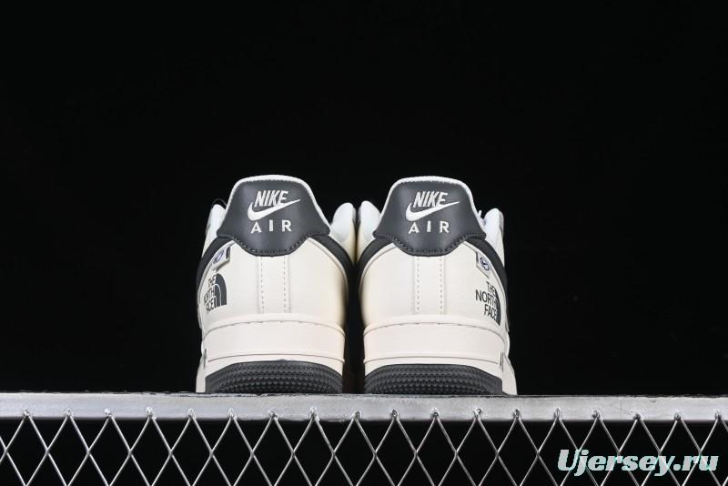 Nike Air Force 1 '07 Low The North Face Collaboration Beige Grey Check Grey Outsole Casual Sneakers - XZ6188-191