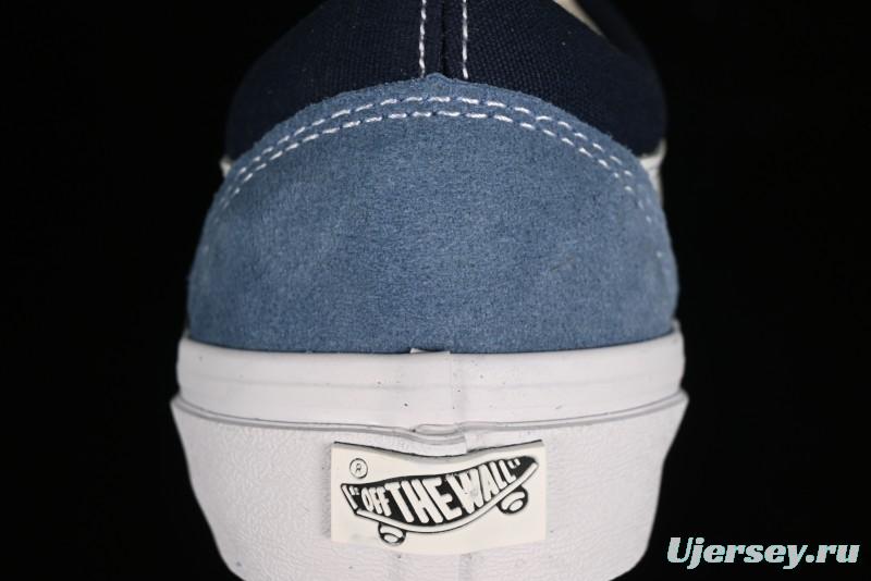 Vans Sk8-Mid Reissue 83 High-End Blue Suede Retro Skate Shoes - VN000CQDDWR